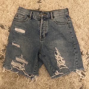 Denim shorts